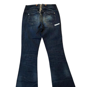 Retro Vintage G-Star Abby Flare Bootcut Medium Age Blue Denim Jeans Sz 27 NWT